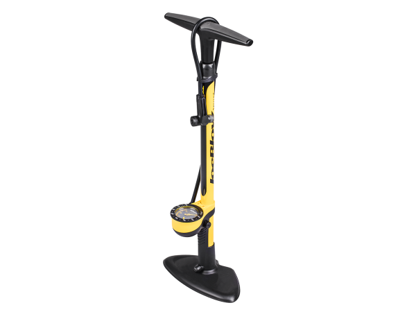 Pompa da pavimento JoeBlow Sport III con raccordo TwinHead DX5 e manometro analogico 11 bar/160 psi