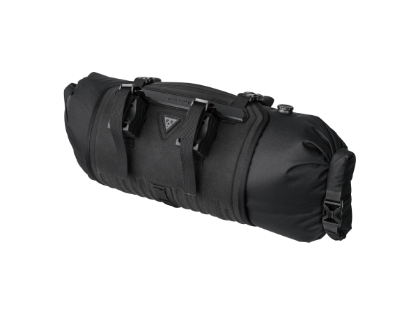 Borsa al manubrio FrontLoader (8 L) impermeabile con cinturini in velcro e fibbie nera