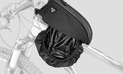 Borsa tubo orizzontale (sopra) TopLoader (0,75 L) con cinturini in velcro nera - immagine 6